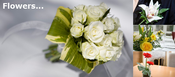 Wedding flowers at Oak and Glass